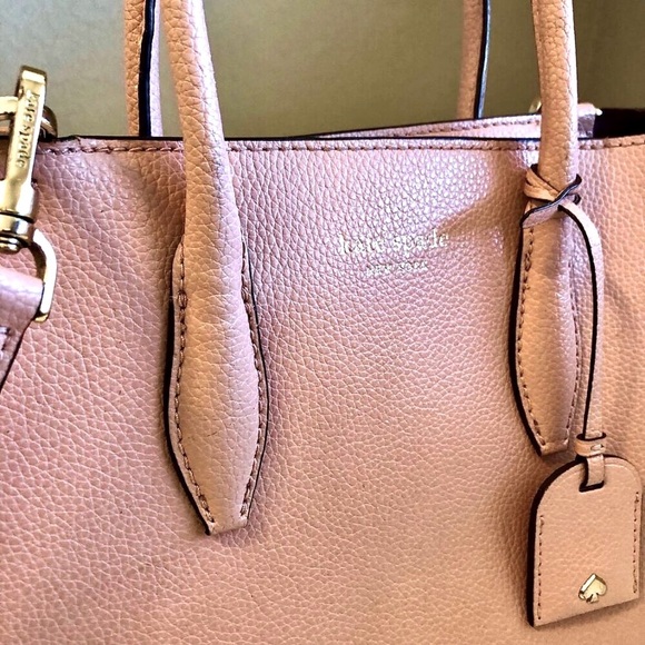 KATE SPADE Eva Small Satchel Open Top Zip Crossbody Bag Blush Pink MSRP $329 - Picture 6 of 11